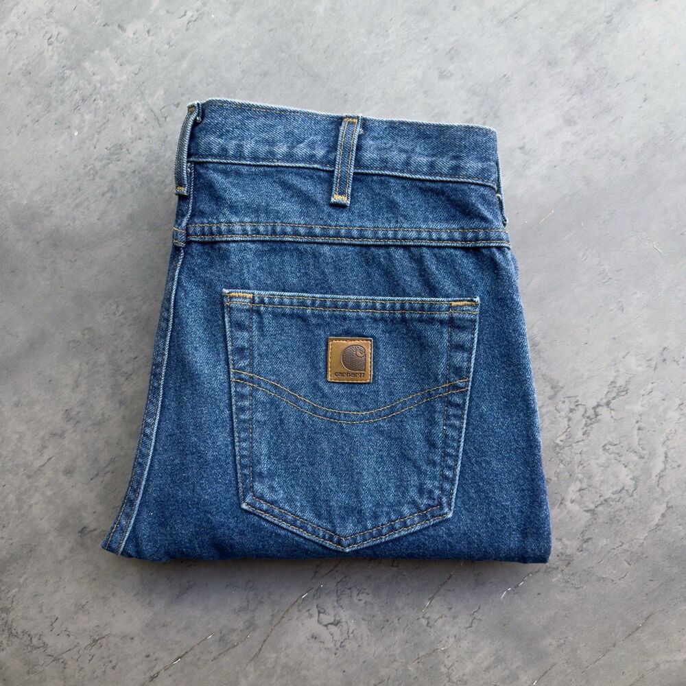 Carhartt B160 DST Jeans Mens 32x32 Darkstone Relaxed Fit Straight Leg 2007 EUC